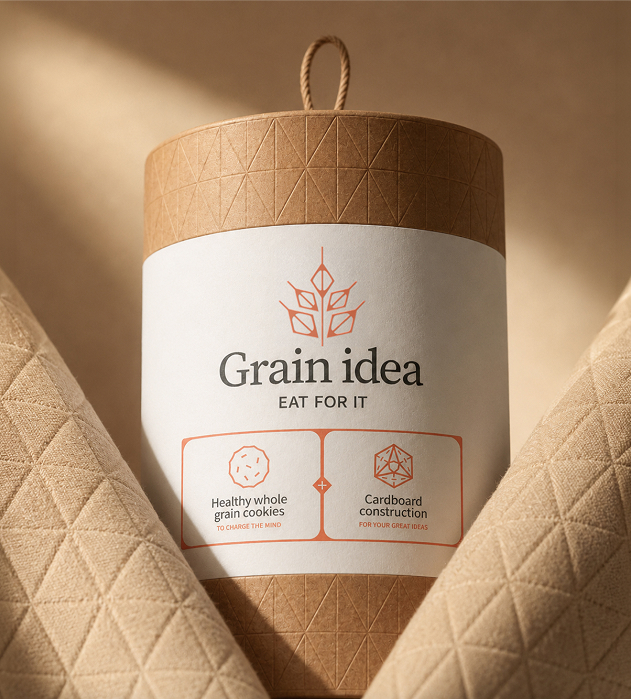 Тубус Grain idea на текстильном фоне